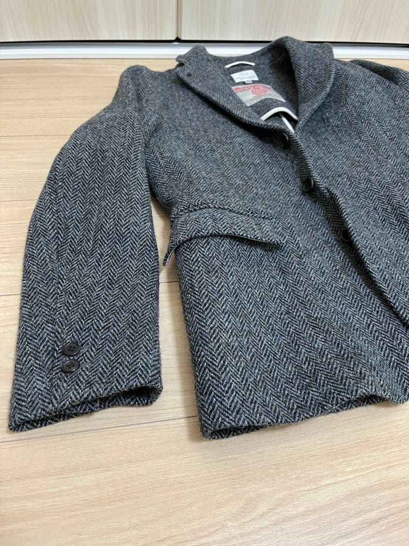 ハリスツイード × BEAUTY & YOUTH ヘリンボーン ジャケット S