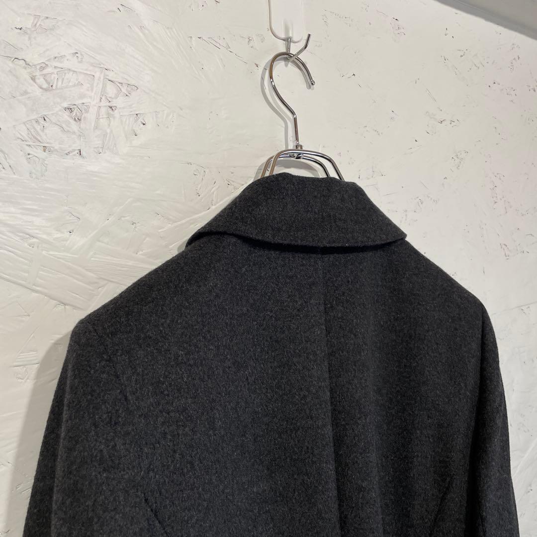 高級 日本製　カシミヤ100%【LANVIN】チェスターコート　グレー　38