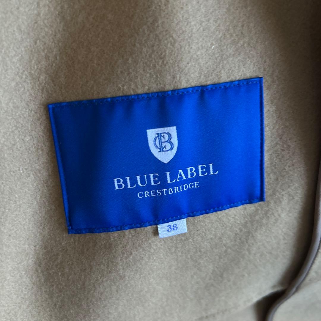 新品未使用　ブルーレーベルクレストブリッジ　ベージュ ウール混合 ポンチョ