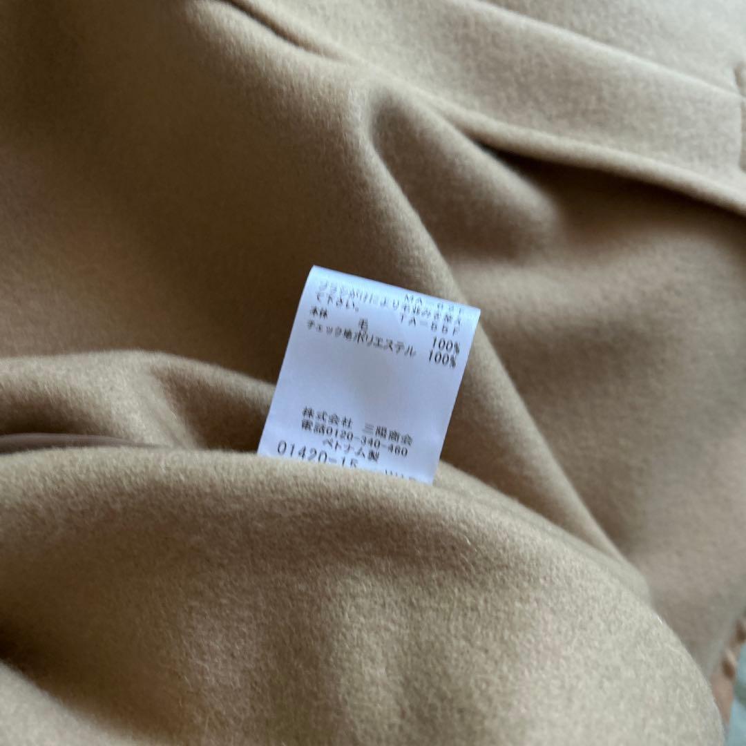 新品未使用　ブルーレーベルクレストブリッジ　ベージュ ウール混合 ポンチョ