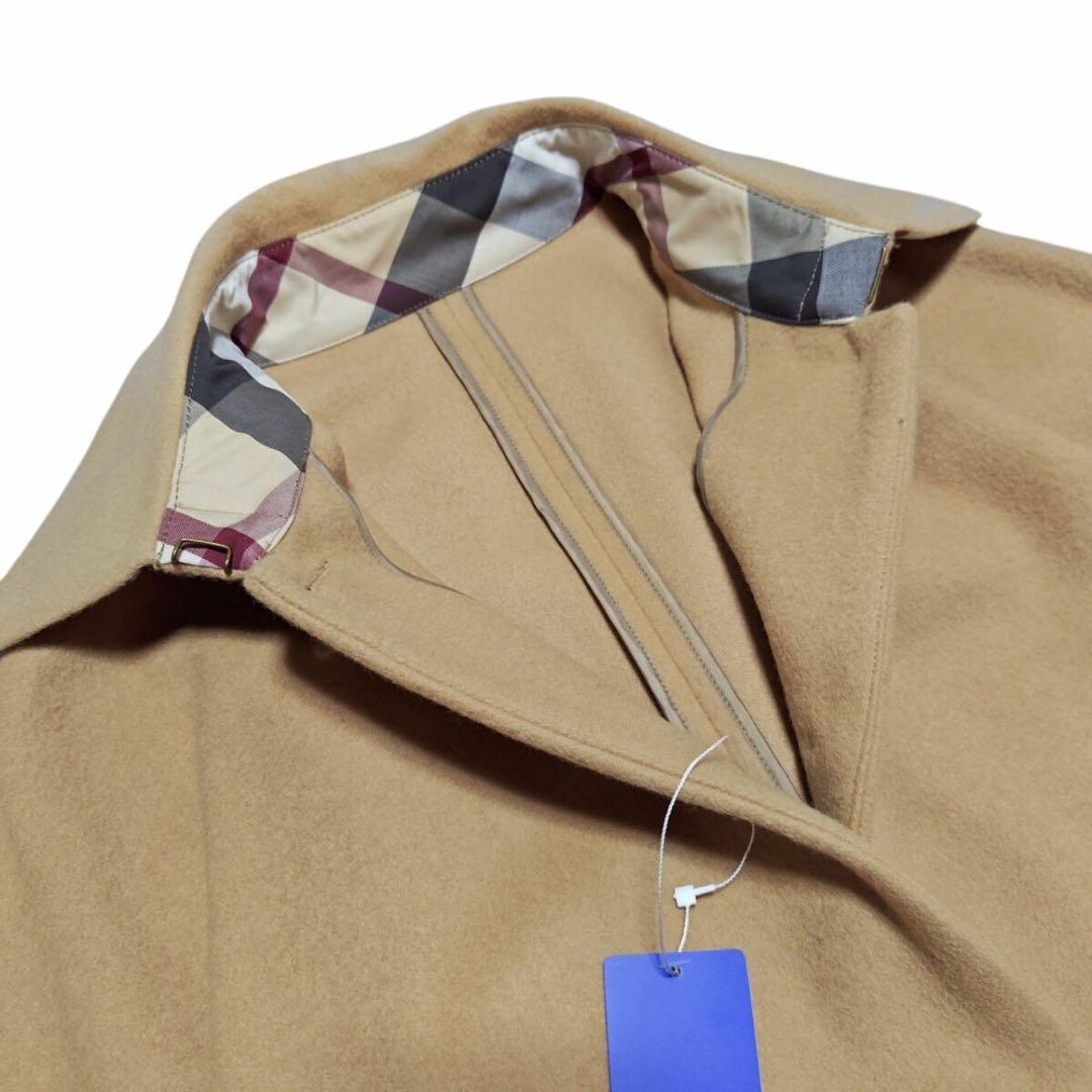 新品未使用　ブルーレーベルクレストブリッジ　ベージュ ウール混合 ポンチョ