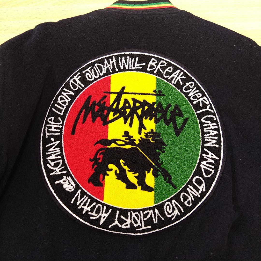 STUSSY スタジャン ブラック/レザー