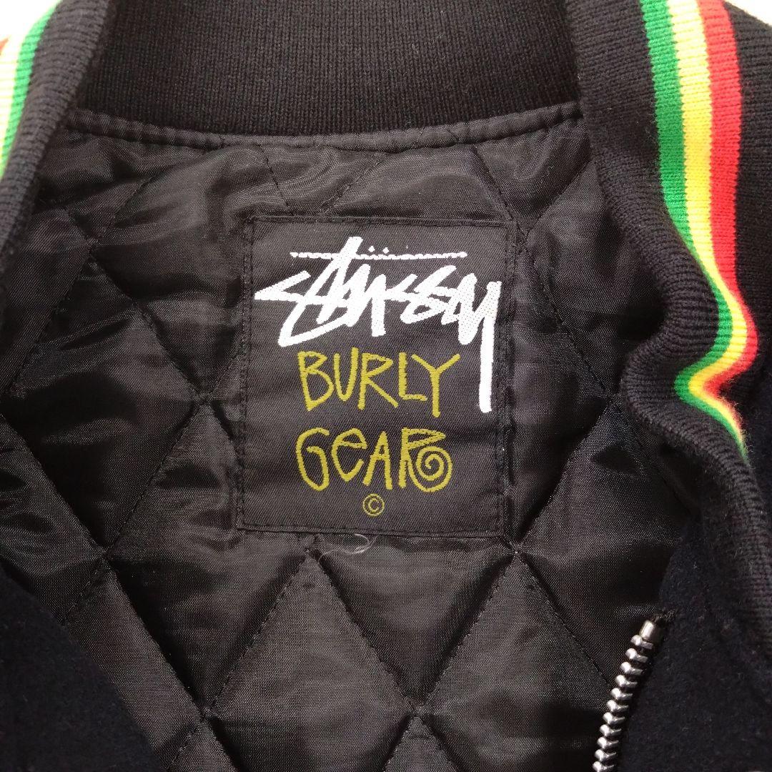 STUSSY スタジャン ブラック/レザー