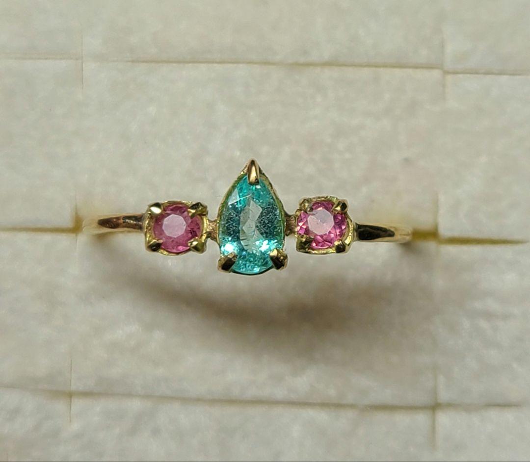 Windows.★ブラジルバターリャパライバトルマリン★リングオーダー