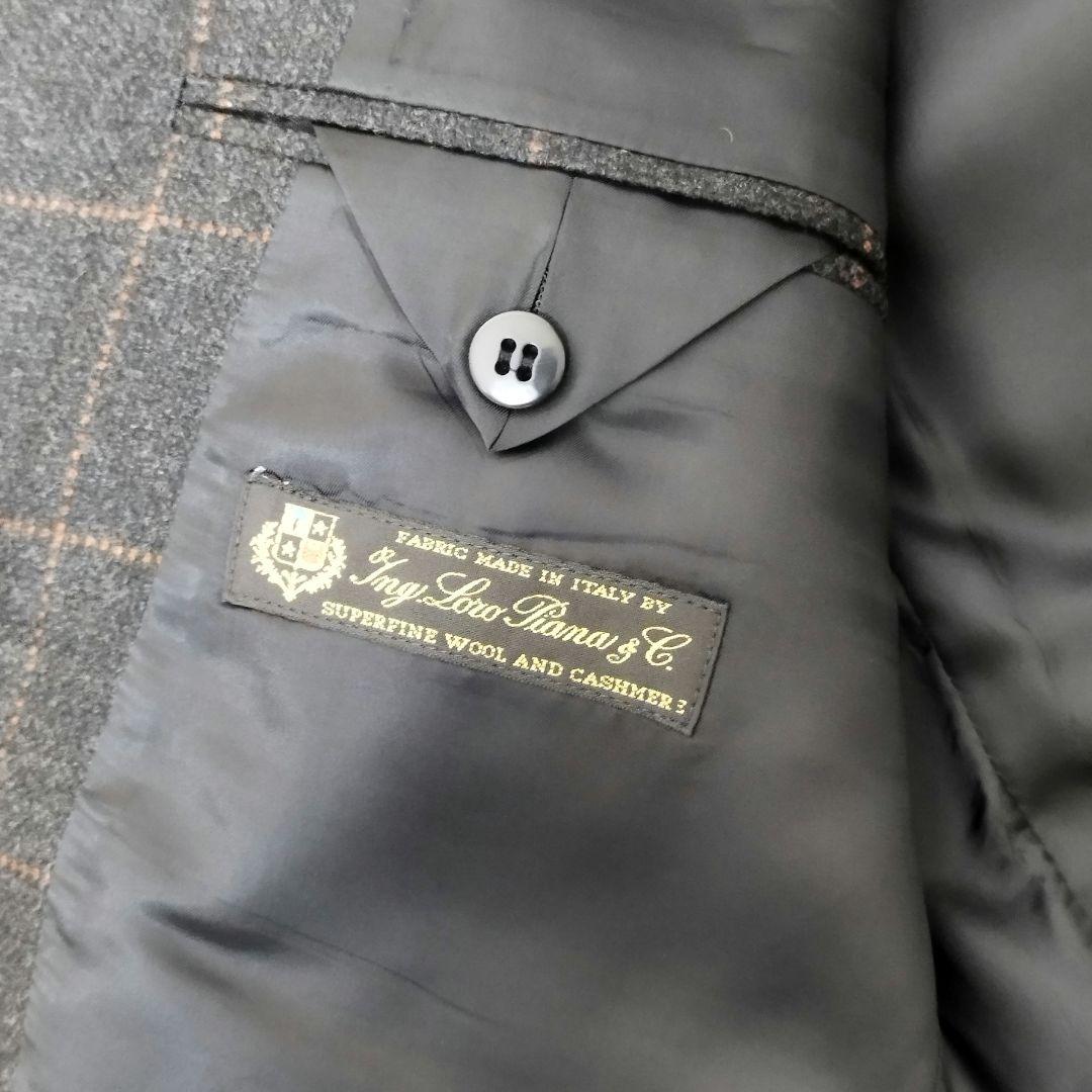 定価9万 新品タグ付 ダーバン ロロピアーナ ウールカシミヤ格子柄JK