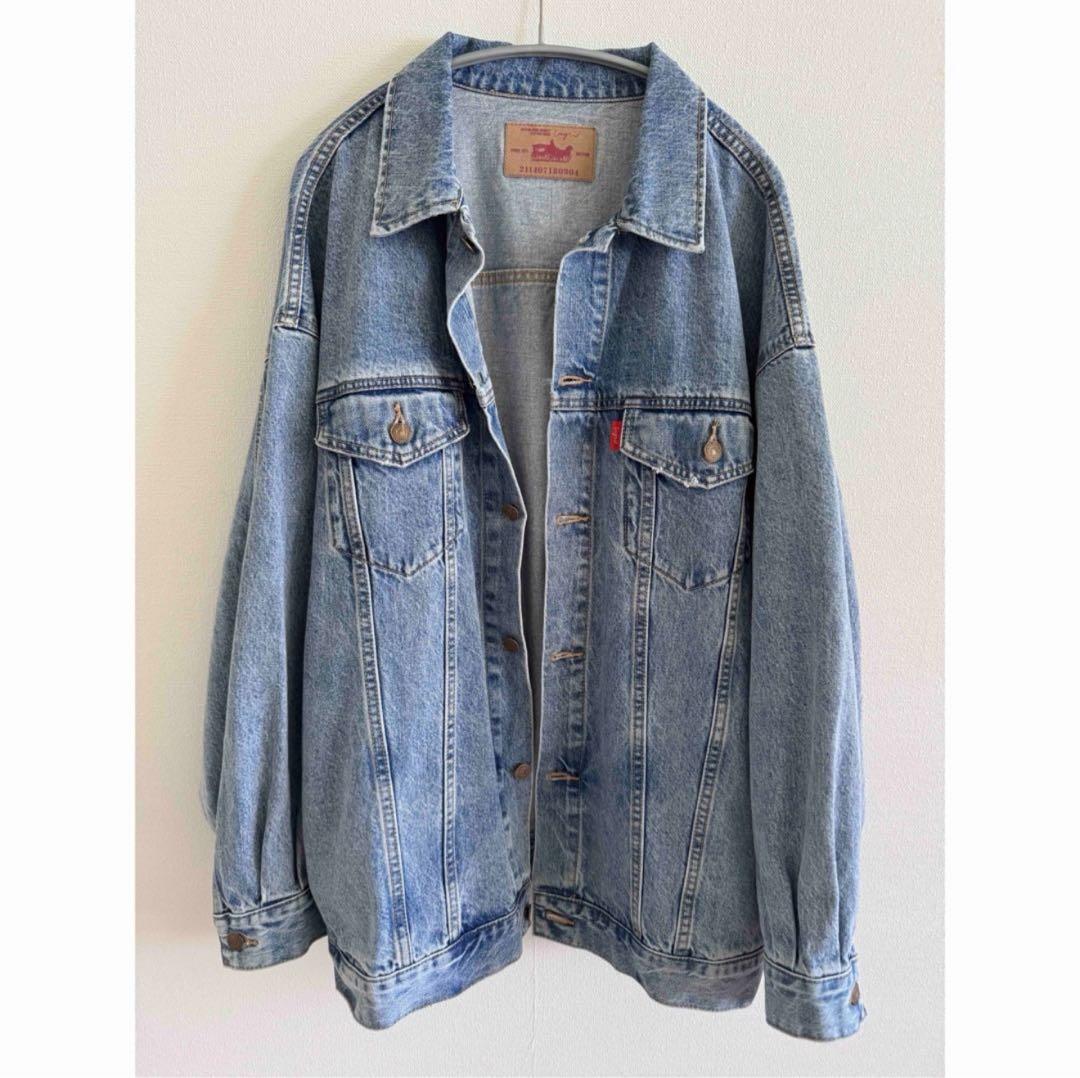 Ungrid ビッグシルエットデニムジャケット ライトブルー アングリッド