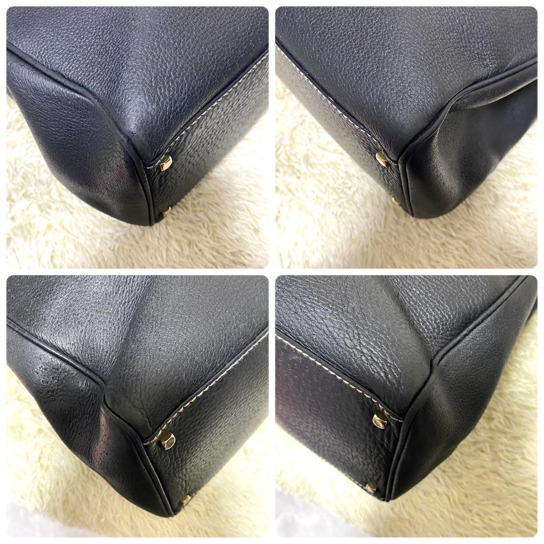 美品✨ Ferragamo フェラガモ ガンチーニ トートバック シボ革 A4可