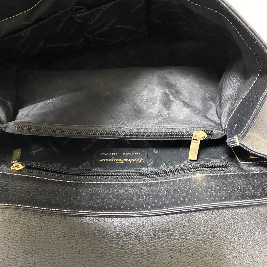 美品✨ Ferragamo フェラガモ ガンチーニ トートバック シボ革 A4可