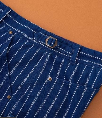 ちょすけ　新品　PORSCHE × POGGY　藍染ワークパンツ