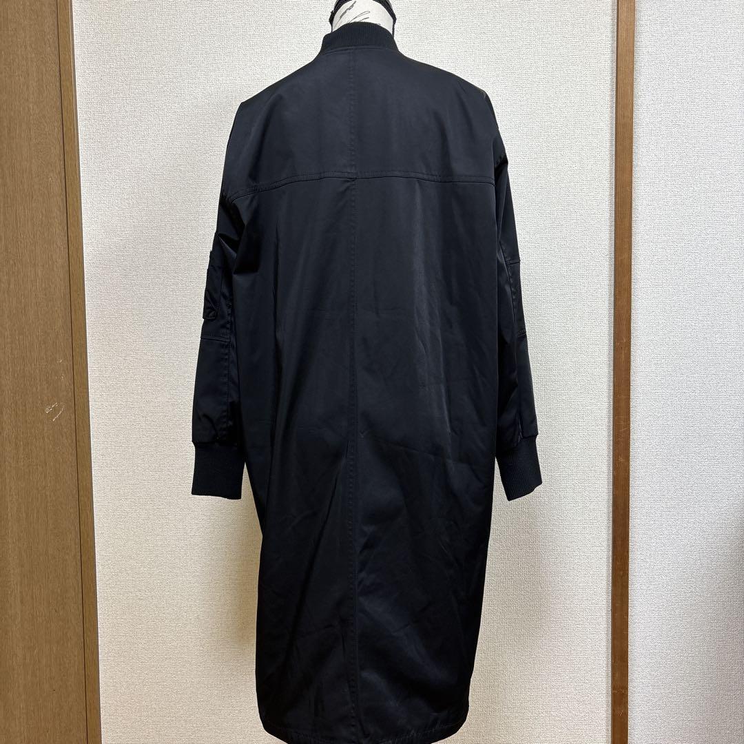 【人気】ダブルスタンダードクロージング　MA-1 ロングコート　ブラック