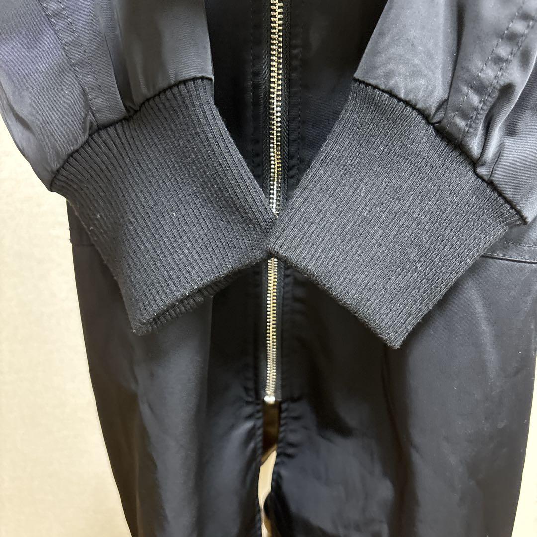 【人気】ダブルスタンダードクロージング　MA-1 ロングコート　ブラック