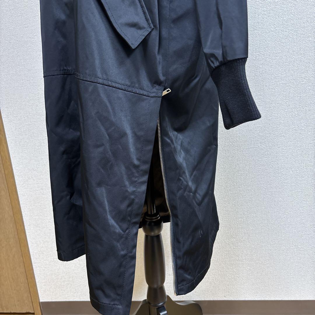 【人気】ダブルスタンダードクロージング　MA-1 ロングコート　ブラック