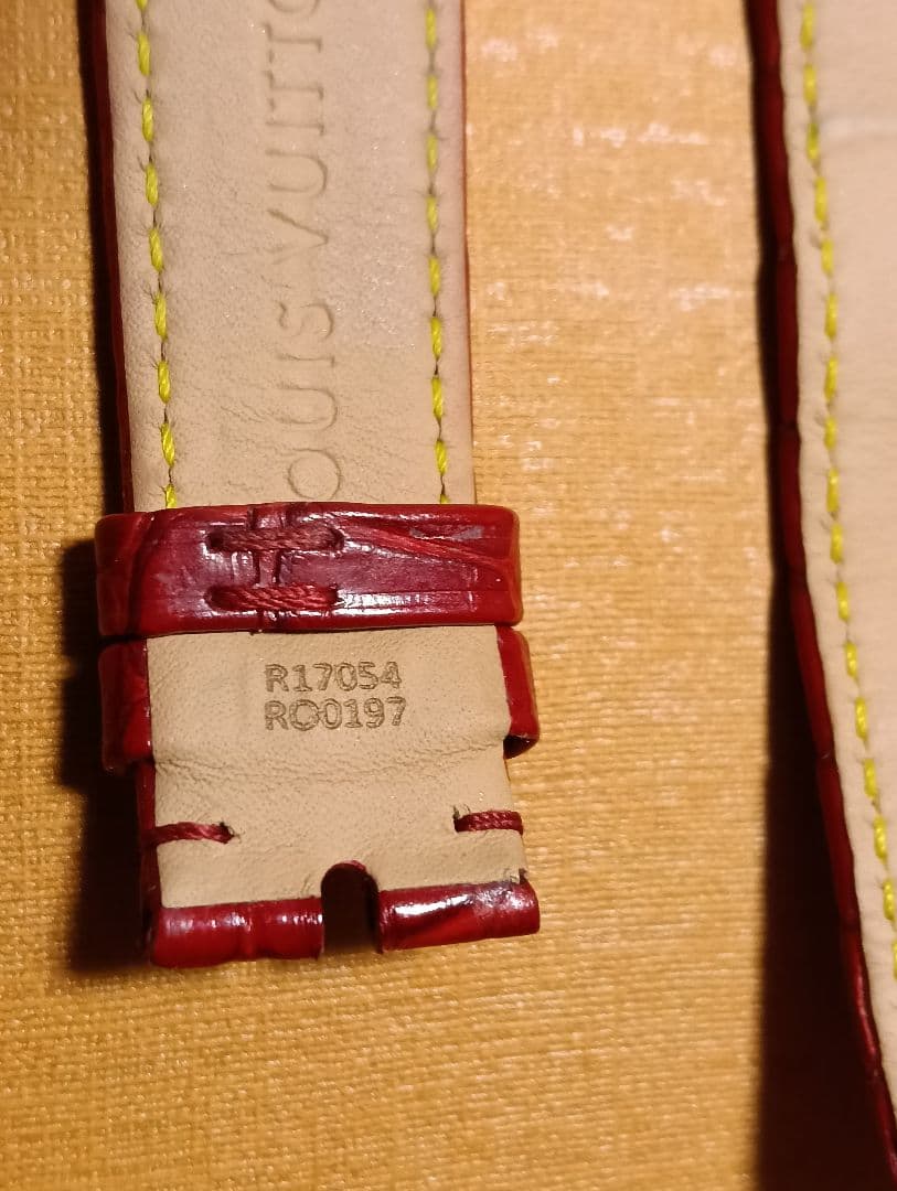 【専用】タンブール MM用 純正アリゲーター ストラップ ベルトM　レッド