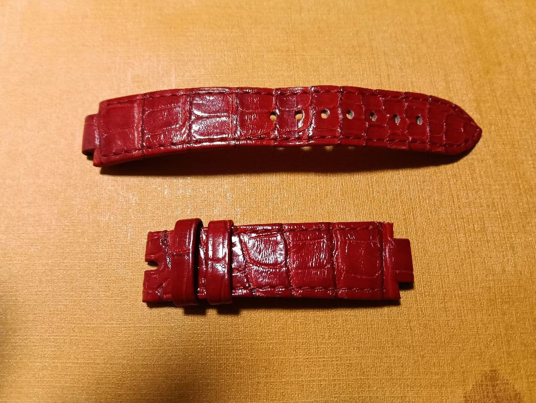 【専用】タンブール MM用 純正アリゲーター ストラップ ベルトM　レッド
