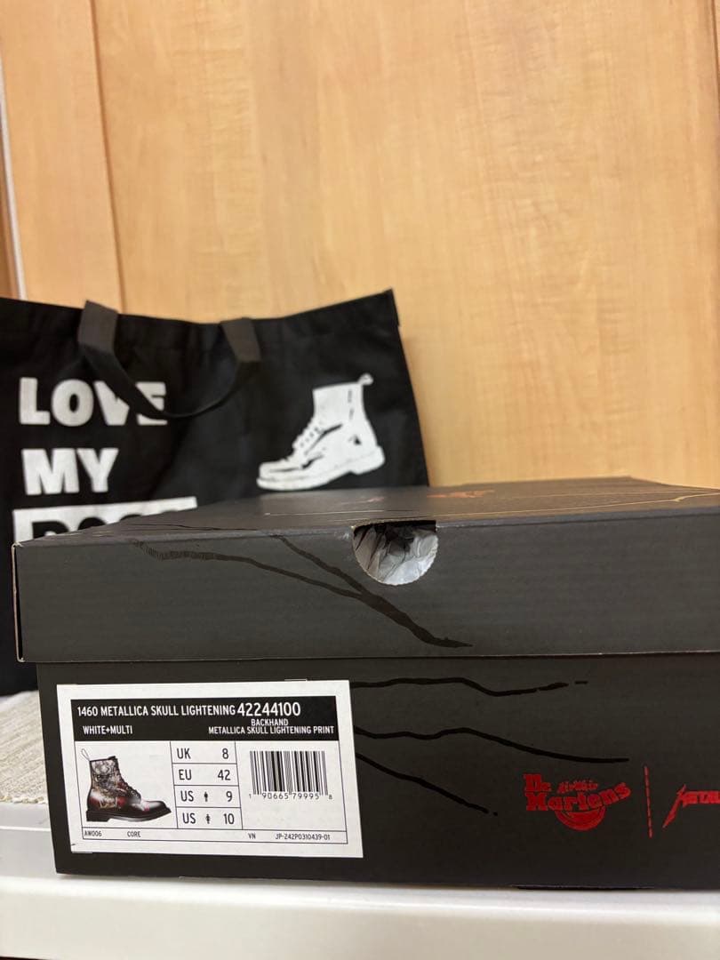 Dr.Martens 1460 llica Skull UK8 8ホール