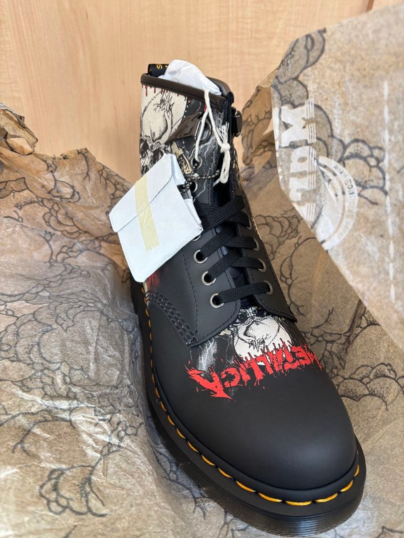 Dr.Martens 1460 llica Skull UK8 8ホール