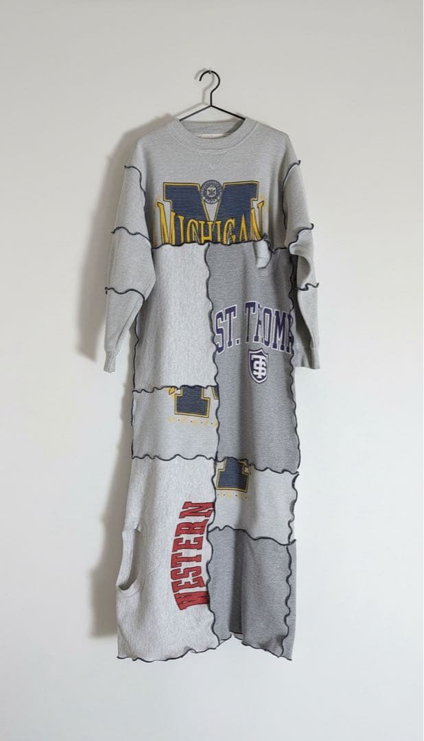 chinatsu aoyama リメイク スウェット ロングワンピース