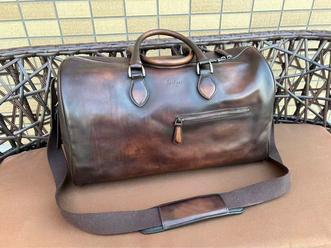 BERLUTI ベルルッティボストントラベルバッグ2wayショルダーバッグ極美品