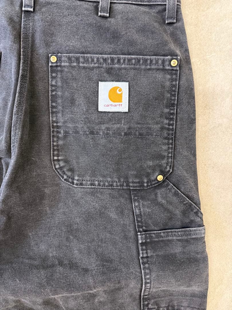 希少 90s USA製 カーハート ダブルニー B01 BLK 33x32