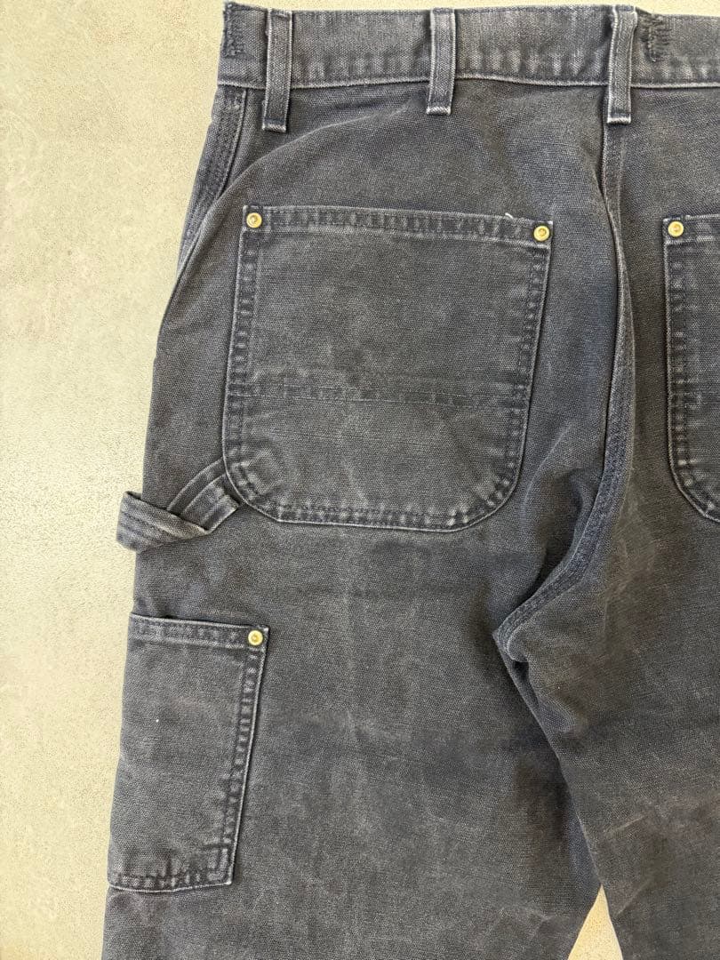 希少 90s USA製 カーハート ダブルニー B01 BLK 33x32