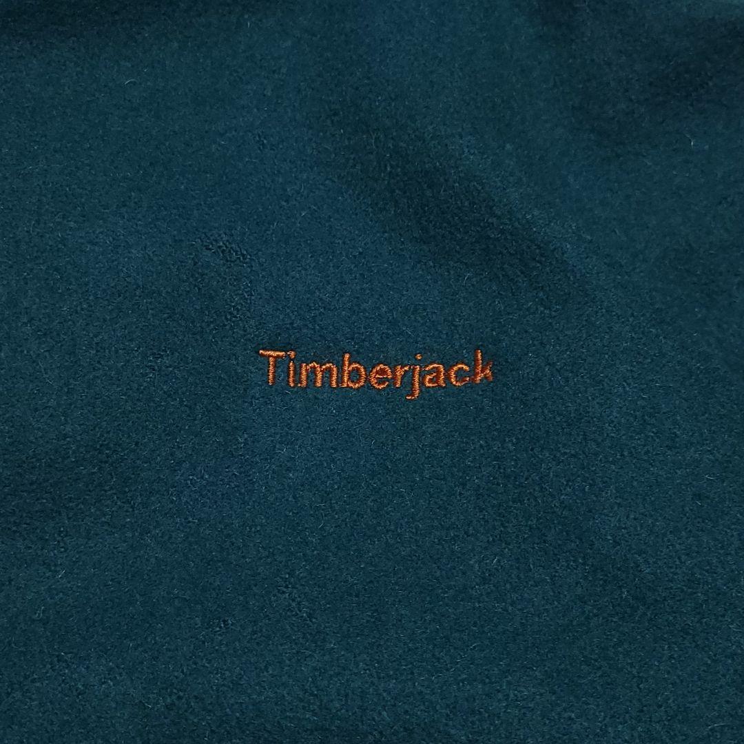 90s カナダ製 ウール×スウェード スタジャン 緑 L 古着