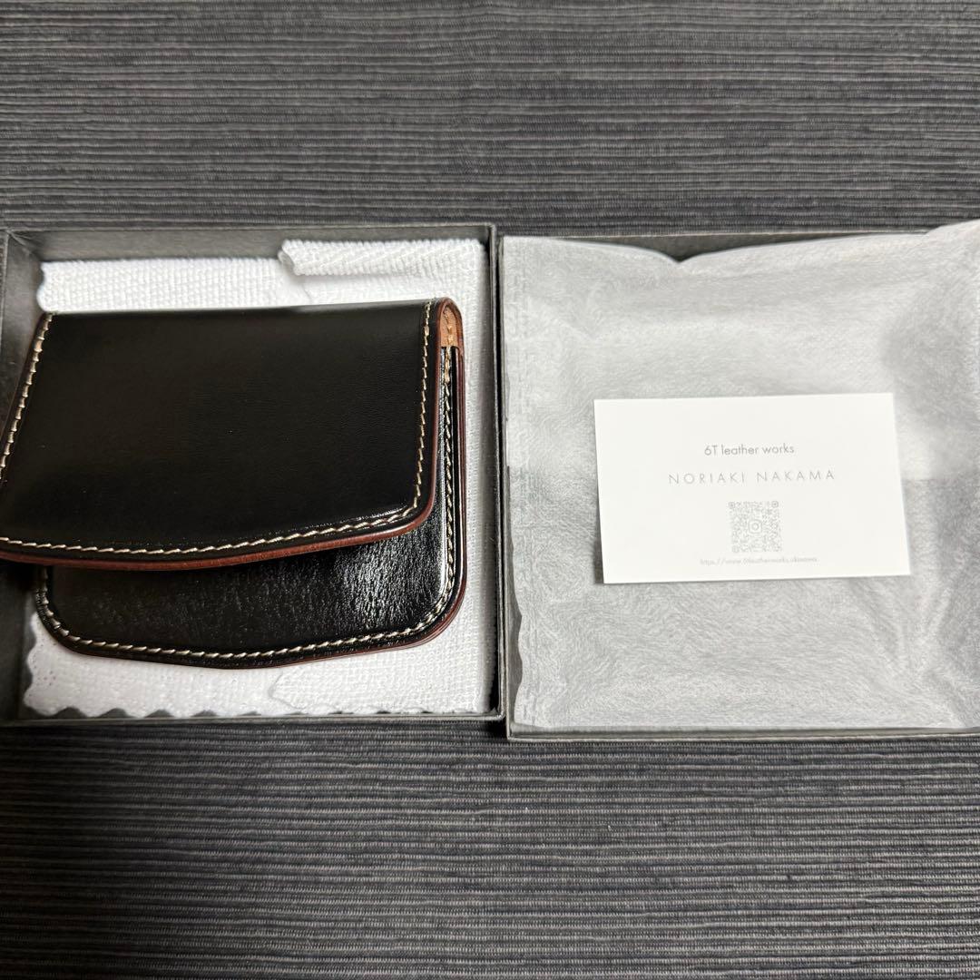 6t leather works ショート トラッカーウォレット　茶芯