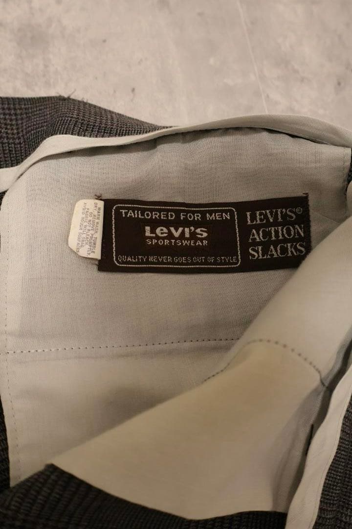 【希少】リーバイス｜アクションスラックス｜チェック｜35×28