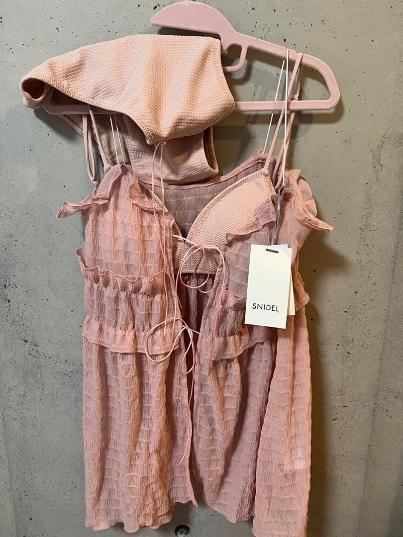 SNIDEL スナイデル【WEB限定】ワンピースセットビキニ ピンク
