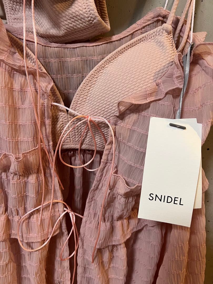 SNIDEL スナイデル【WEB限定】ワンピースセットビキニ ピンク