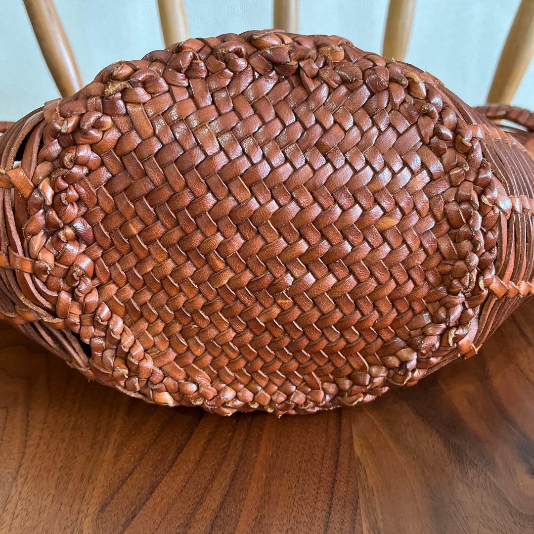 dragon ドラゴン　メッシュレザーカゴバッグ