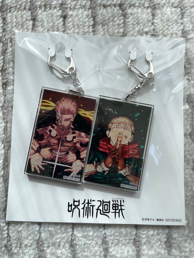 呪術廻戦　宿儺＆虎杖2連　アクリルキーホルダー　ゼブラック　当選　非売品