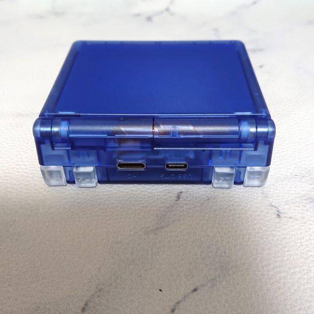 ANBERNIC RG35XXSP クリアブルー ボタン換装済み