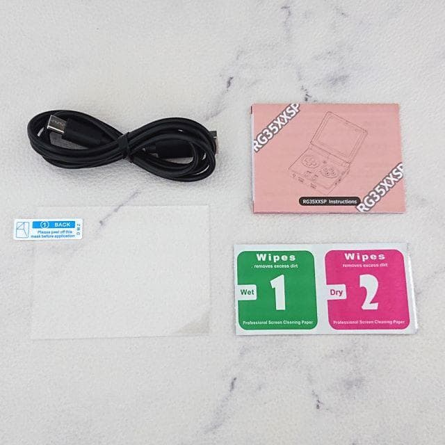 ANBERNIC RG35XXSP クリアブルー ボタン換装済み