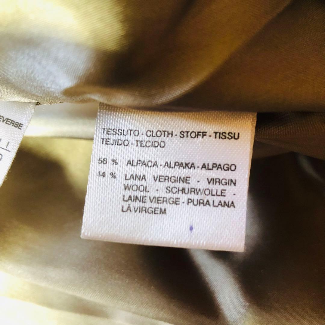 美品✨マックスマーラ ベルテッドコート マキシ丈 アルパカ 女優襟 グレー 40