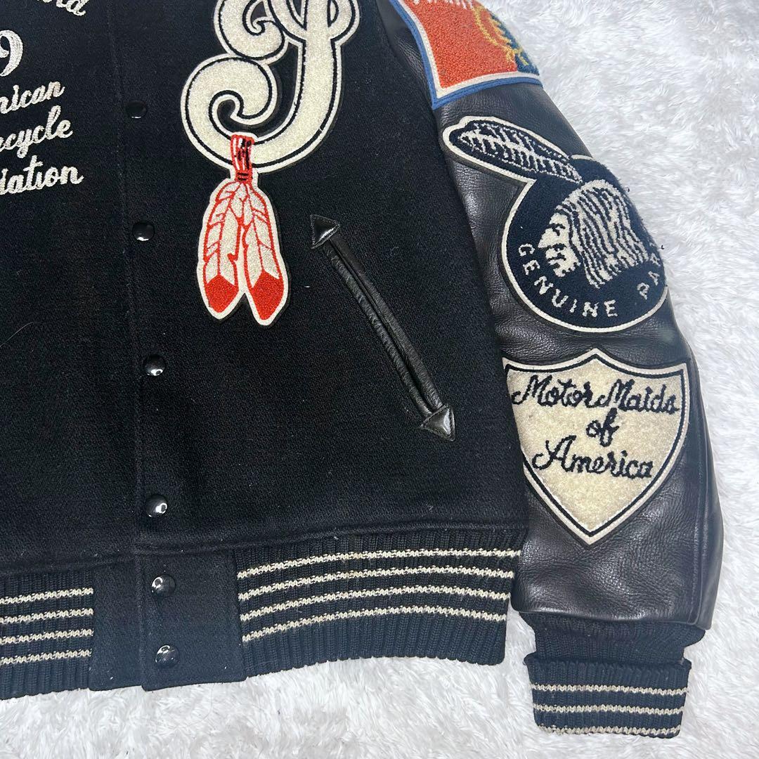 WHITESVILLE スタジャン インディアンモーターサイクル フルデコ