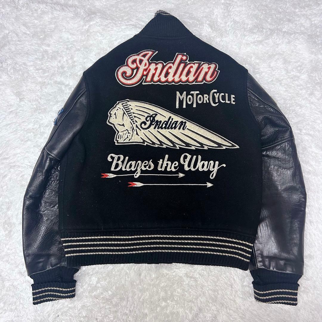 WHITESVILLE スタジャン インディアンモーターサイクル フルデコ