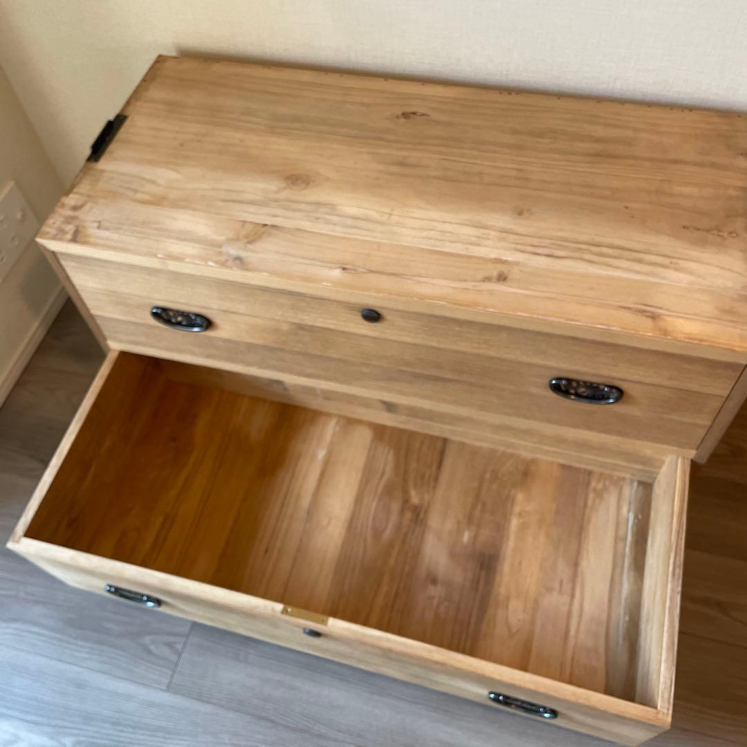 40)桐箪笥　アンティーク　チェスト　テレビ台　古家具　和箪笥　着物