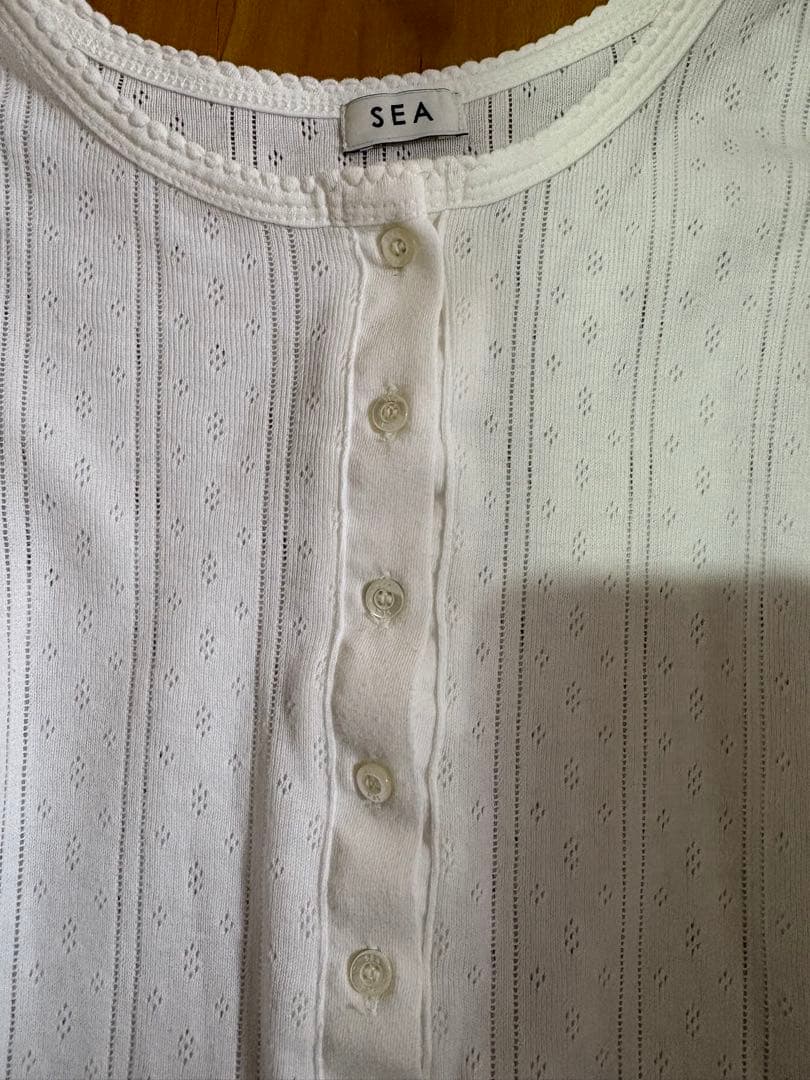 トップス SEA HENLEY NECK L/S TEE