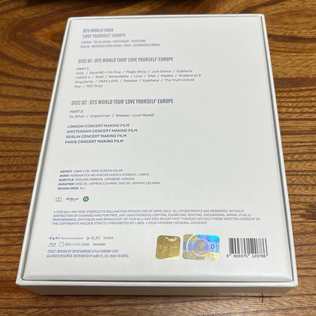K-POP・アジア BTS WORLD TOUR LOVE YOURSELF EUROPE