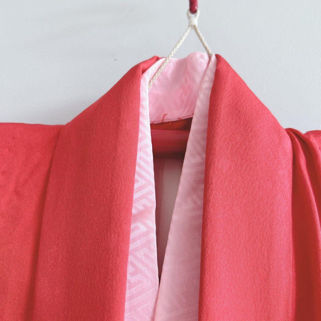 フルセット　七五三７歳女の子　着物　金プリント　蝶　51933