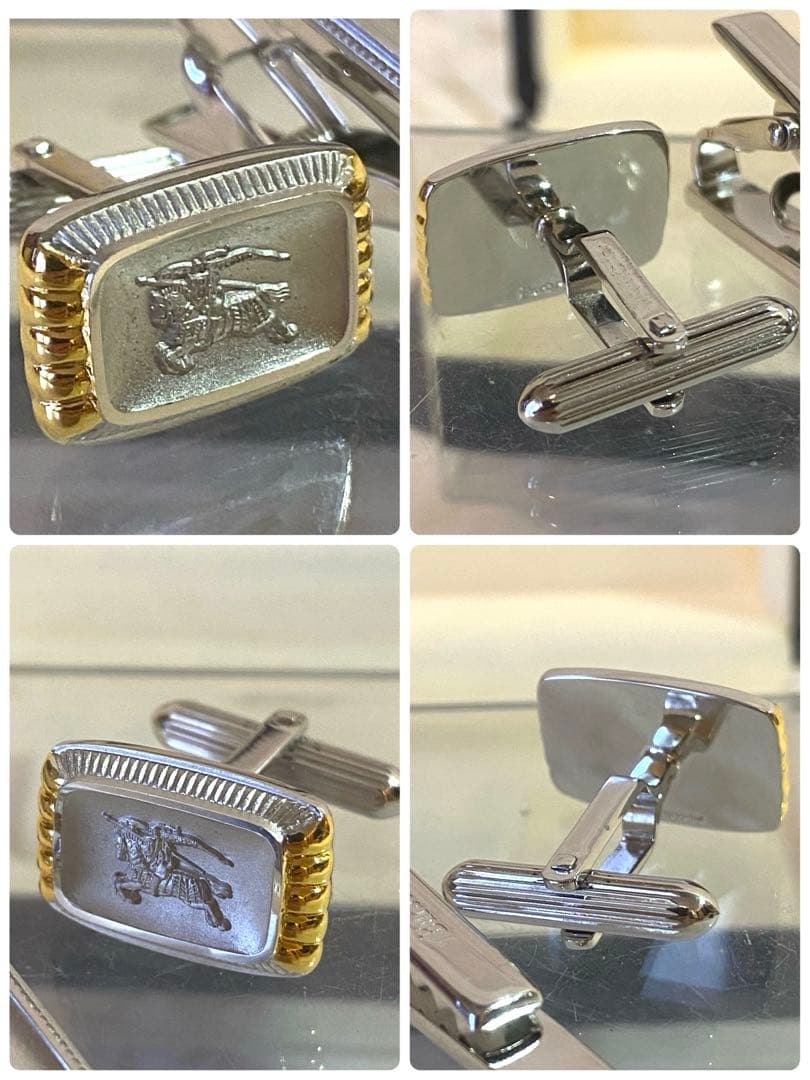 ✨️極美品✨️Burberrys バーバリーズ ヴィンテージカフス&タイバーセット