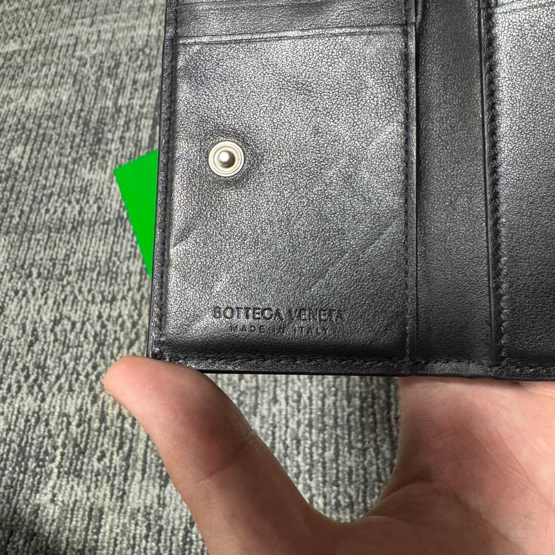 最終 ボッテガヴェネタ 三つ折り財布 マキシイントレチャート 付属品