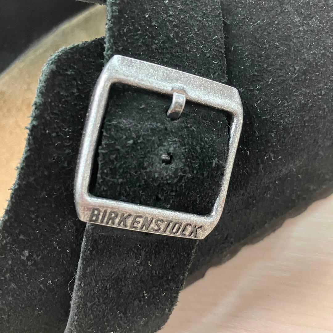BIRKENSTOCK ボストン クロッグシューズ スエードレザー 黒 42