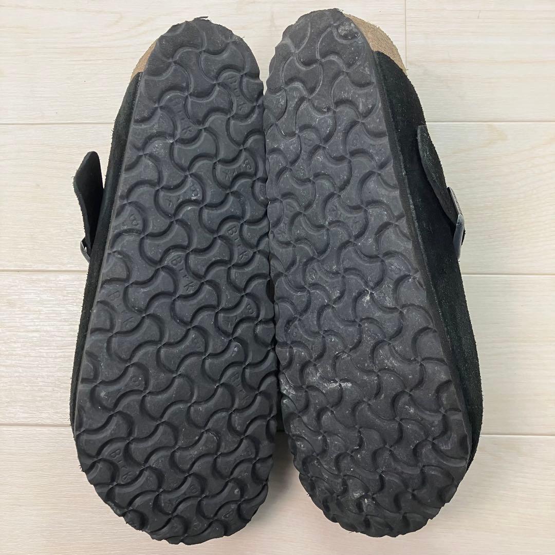 BIRKENSTOCK ボストン クロッグシューズ スエードレザー 黒 42