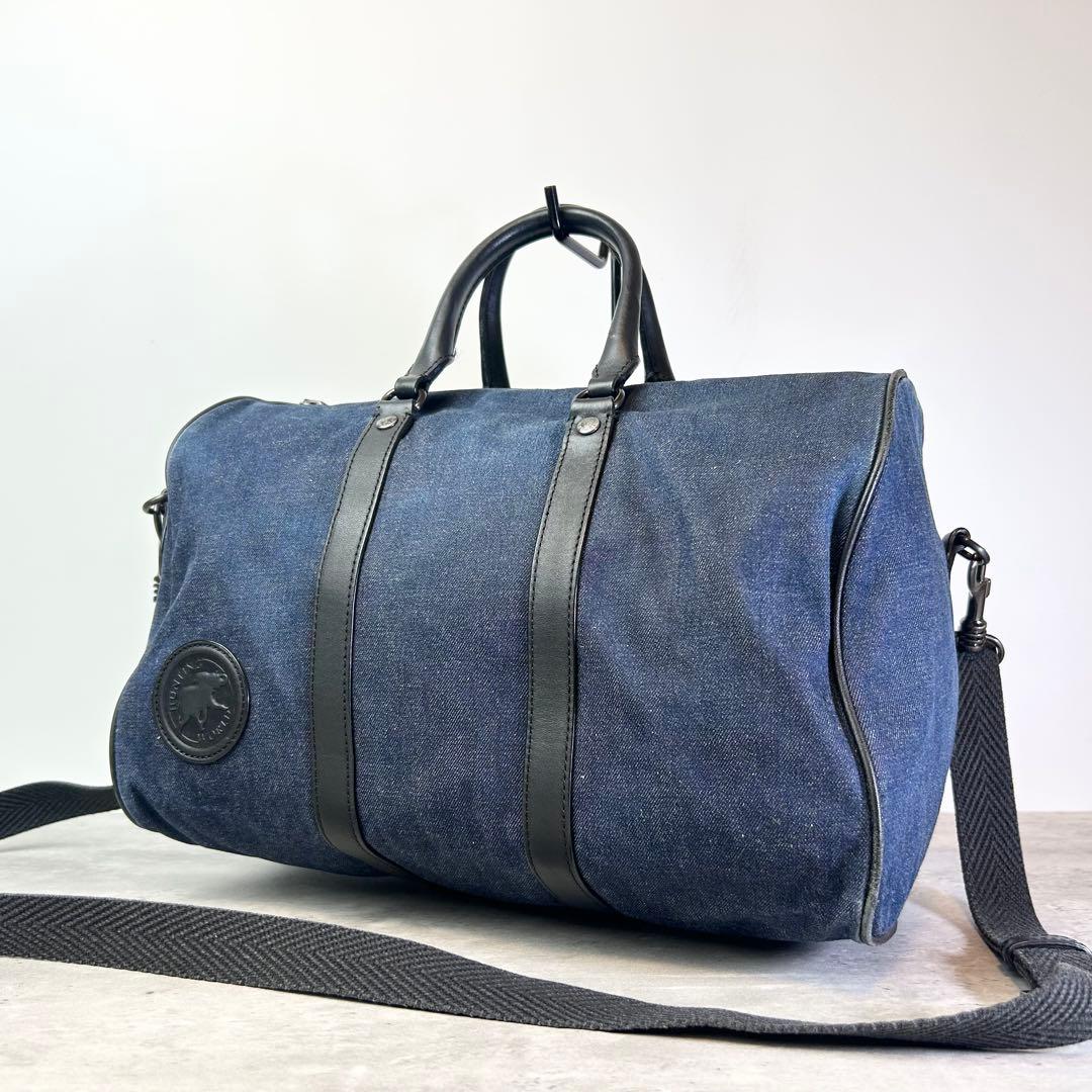 【良品】ハンティングワールド ミニボストン 2way デニム