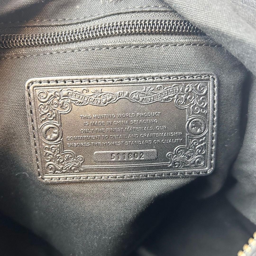 【良品】ハンティングワールド ミニボストン 2way デニム