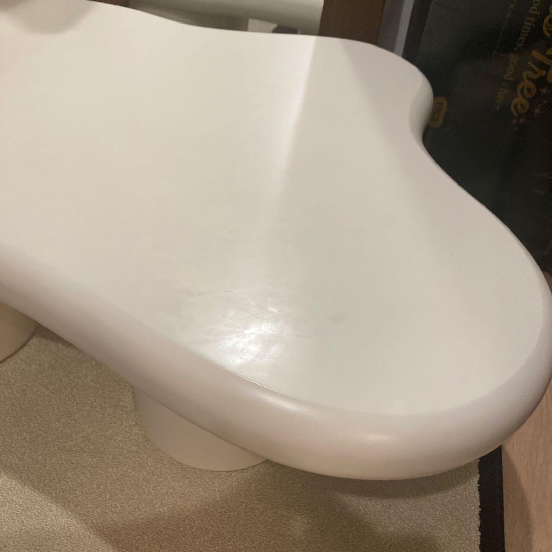 ふわふわ雲型 ウェーブローテーブル 100cm座敷机【中古品】