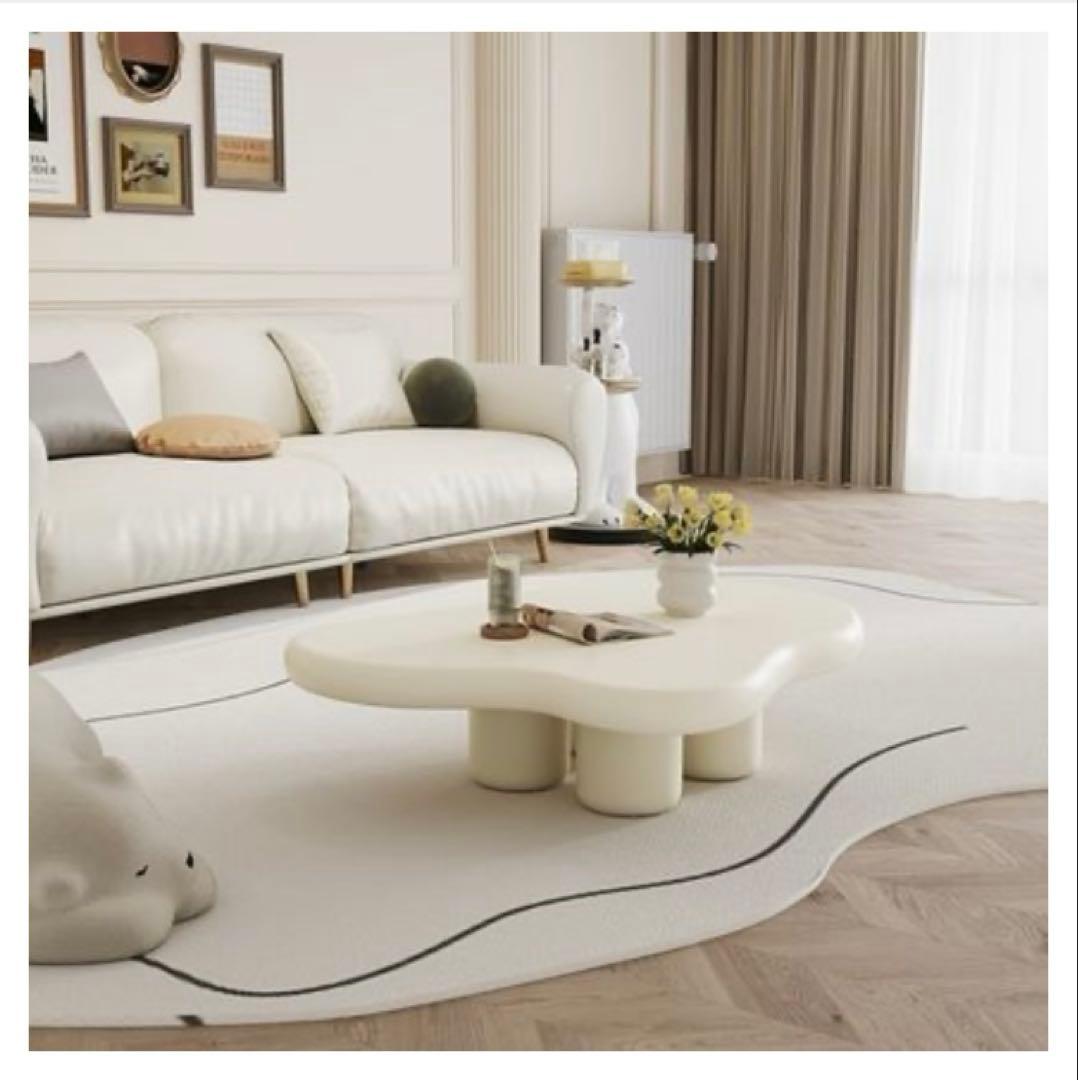 ふわふわ雲型 ウェーブローテーブル 100cm座敷机【中古品】