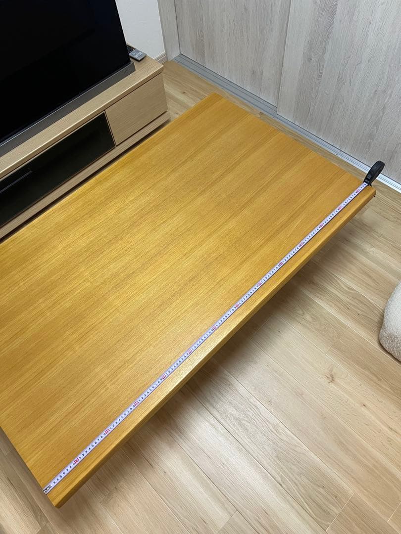 ニトリ　ナチュラルウッド リビングローテーブル