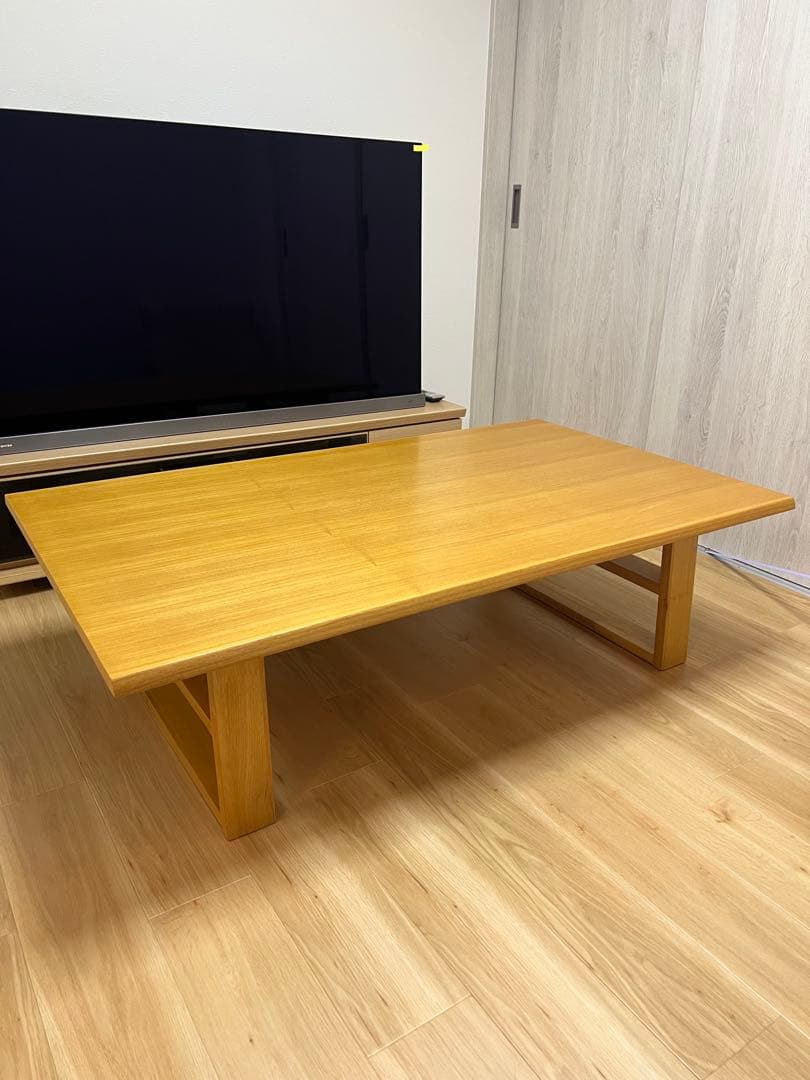 ニトリ　ナチュラルウッド リビングローテーブル
